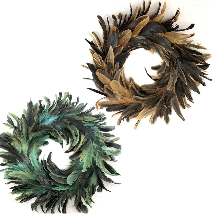 Chicken Feather Wreath
