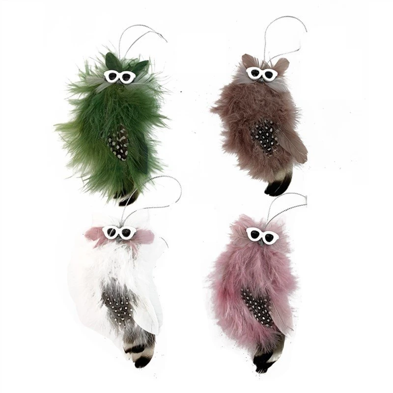 Feathered Owl Ornaments