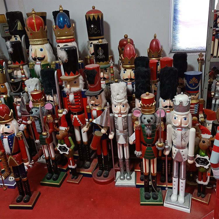 Tall Wooden Nutcracker Soldier