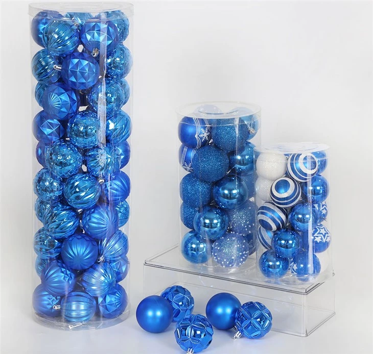 Enchanting Blue Christmas Balls Ornaments