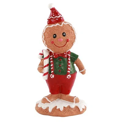 Christmas Tabletop Ornaments Resin Gingerbread Man Decorations